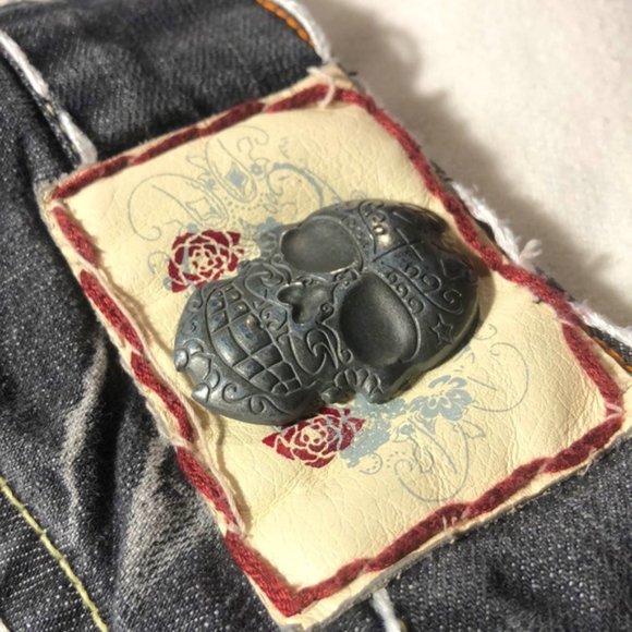 0836 FOR THE PREMIUM ROCK STAR STYLE !! HEAVYWEIGH Other - VINTAGE MENS LAGUNA BEACH WIDE STRAIGHT JEANS 36x32 GRAYWASH DENIM 💀